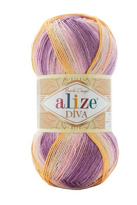 Alize Yarn - ALİZE DİVA BATİK KNİTTİNG YARN 6958