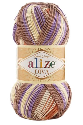 Alize Yarn - ALİZE DİVA BATİK KNİTTİNG YARN 7391