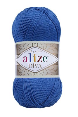 Alize Yarn - ALİZE DİVA KNİTTİNG YARN 132 Sax blue