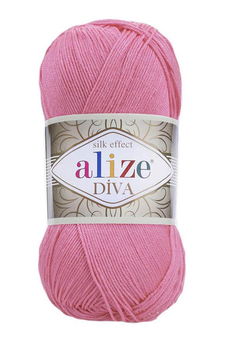 Alize Yarn - ALİZE DİVA KNİTTİNG YARN 178 Dark pink