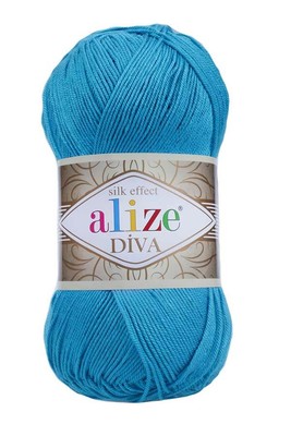 Alize Yarn - ALİZE DİVA KNİTTİNG YARN 245 turquoise