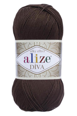 Alize Yarn - ALİZE DİVA KNİTTİNG YARN 26 brown