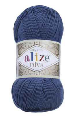 Alize Yarn - ALİZE DİVA KNİTTİNG YARN 279 Night blue