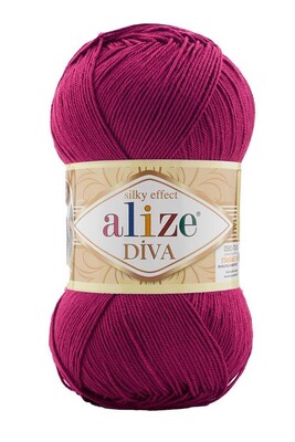 Alize Yarn - ALİZE DİVA KNİTTİNG YARN 326 MAGENTA