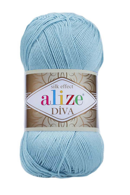 Alize Yarn - ALİZE DİVA KNİTTİNG YARN 346 Sky blue