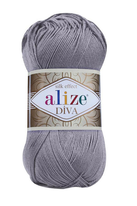 Alize Yarn - ALİZE DİVA KNİTTİNG YARN 348 Smoked