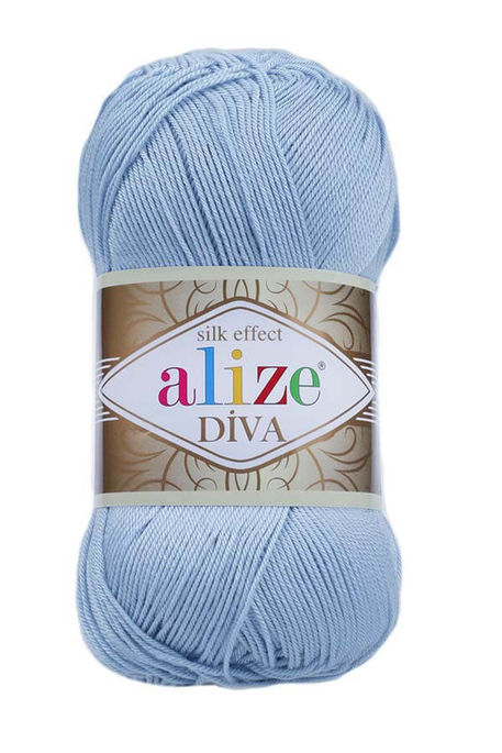 Alize Yarn - ALİZE DİVA KNİTTİNG YARN 350 Sea blue