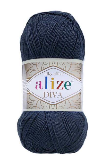 Alize Yarn - ALİZE DİVA KNİTTİNG YARN 361 Navy Blue