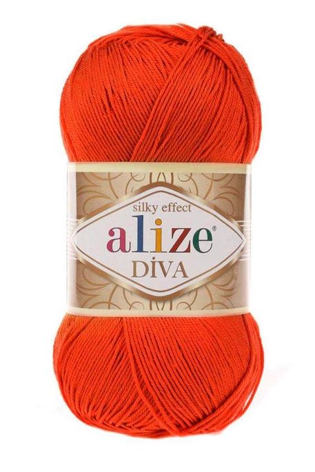 Alize Yarn - ALİZE DİVA KNİTTİNG YARN 37 POMEGRANETE FLOWER