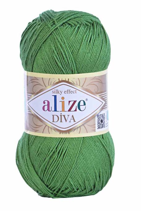 Alize Yarn - ALİZE DİVA KNİTTİNG YARN 442 Yeşil