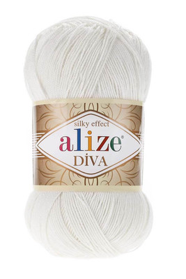 Alize Yarn - ALİZE DİVA KNİTTİNG YARN 450 Pearl