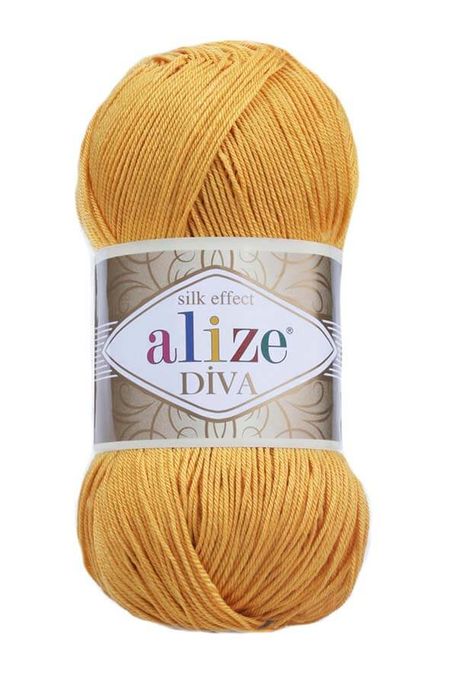 Alize Yarn - ALİZE DİVA KNİTTİNG YARN 488 saffron