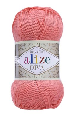 Alize Yarn - ALİZE DİVA KNİTTİNG YARN 619 Coral