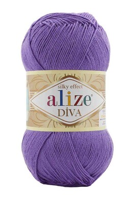 Alize Yarn - ALİZE DİVA KNİTTİNG YARN 622 Violet