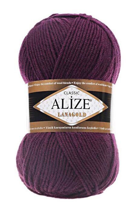 Alize Yarn - ALİZE LANAGOLD 111 Mor