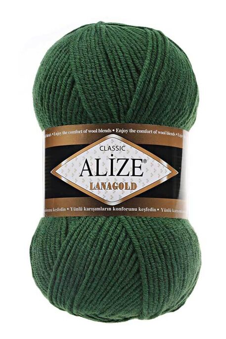 Alize Yarn - ALİZE LANAGOLD 118 Zümrüt