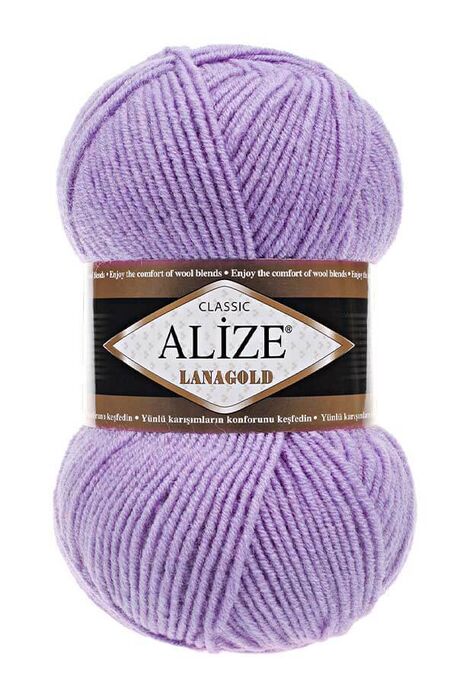 Alize Yarn - ALİZE LANAGOLD 166 Lila