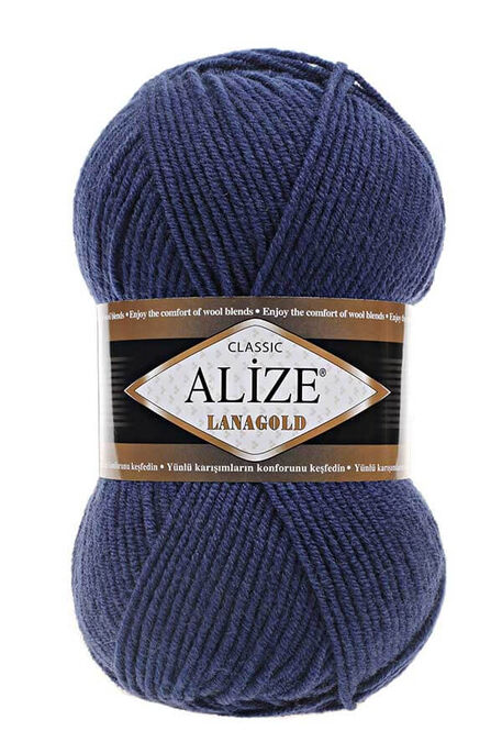 Alize Yarn - ALİZE LANAGOLD 215 Gece Mavi