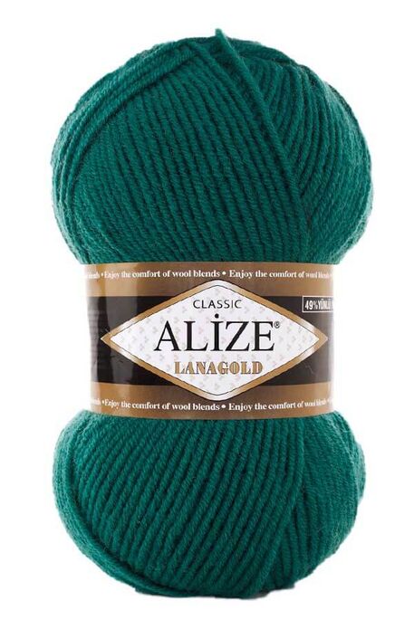 Alize Yarn - ALİZE LANAGOLD 507 Ördekbaşı Yeşil