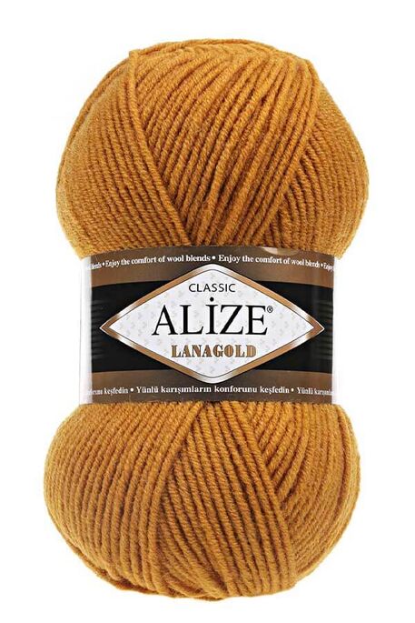 Alize Yarn - ALİZE LANAGOLD 645 Hardal