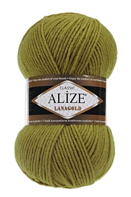 Alize Yarn - ALİZE LANAGOLD 758 Zeytin