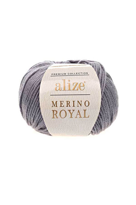 Alize Yarn - ALİZE MERİNO ROYAL 87 Füme