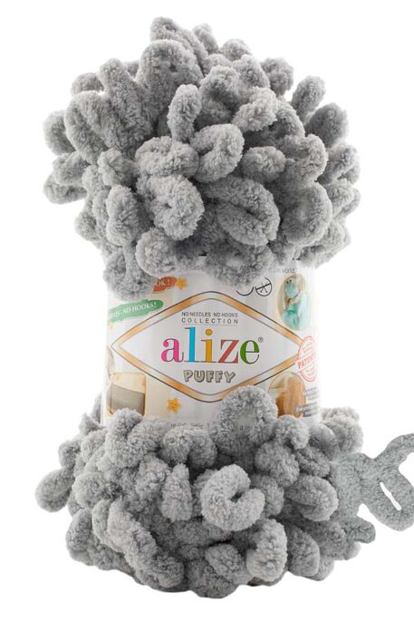 Alize Yarn - ALİZE PUFFY 302 Gri