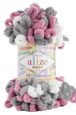 Alize Yarn - ALİZE PUFFY COLOR KNİTTİNG YARN 6070