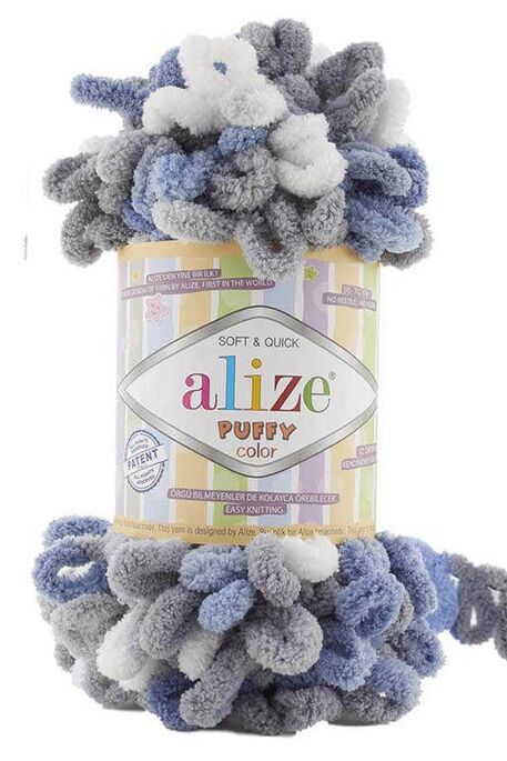 Alize Yarn - ALİZE PUFFY COLOR KNİTTİNG YARN 6075