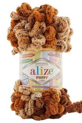 Alize Yarn - ALİZE PUFFY COLOR KNİTTİNG YARN 6080