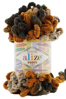 Alize Yarn - ALİZE PUFFY COLOR KNİTTİNG YARN 6082