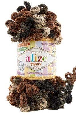 Alize Yarn - ALİZE PUFFY COLOR KNİTTİNG YARN 6083