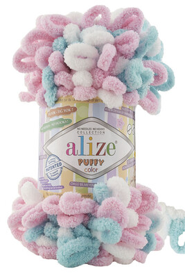 Alize Yarn - ALİZE PUFFY COLOR KNİTTİNG YARN 6377