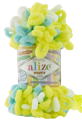 Alize Yarn - ALİZE PUFFY COLOR KNİTTİNG YARN 6382