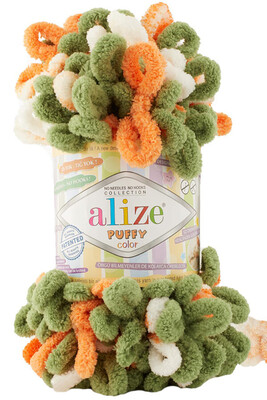 Alize Yarn - ALİZE PUFFY COLOR KNİTTİNG YARN 6396