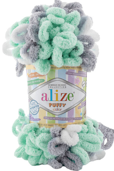 Alize Yarn - ALİZE PUFFY COLOR KNİTTİNG YARN 6430