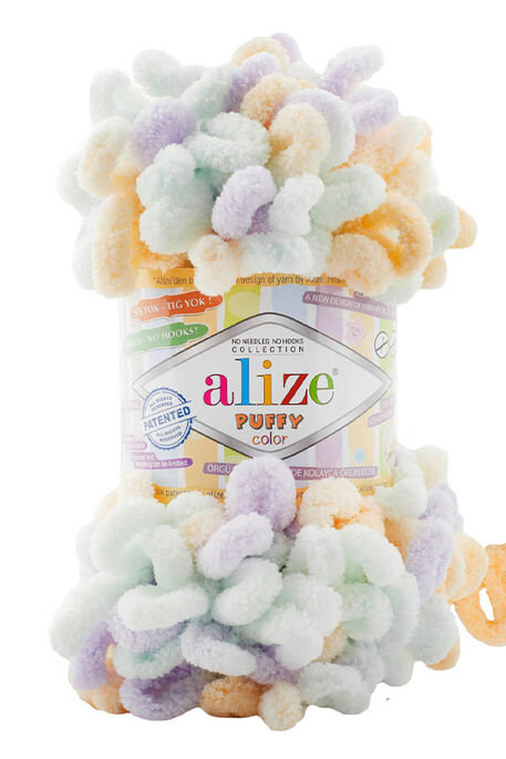 Alize Yarn - ALİZE PUFFY COLOR KNİTTİNG YARN 6462