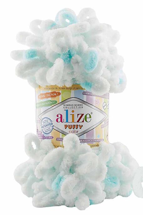 Alize Yarn - ALİZE PUFFY COLOR KNİTTİNG YARN 6491