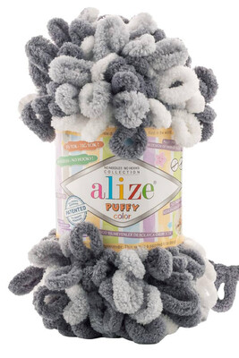 Alize Yarn - ALİZE PUFFY COLOR KNİTTİNG YARN 6500