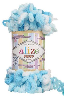 Alize Yarn - ALİZE PUFFY COLOR KNİTTİNG YARN 5924