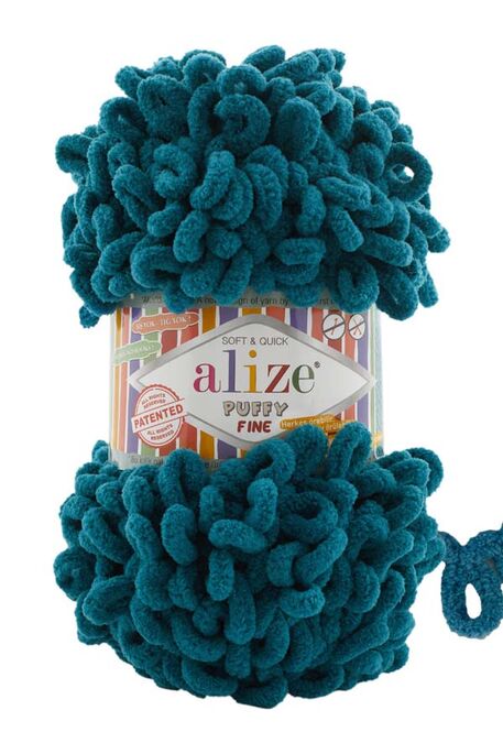 Alize Yarn - ALİZE PUFFY FINE 330 Petrol