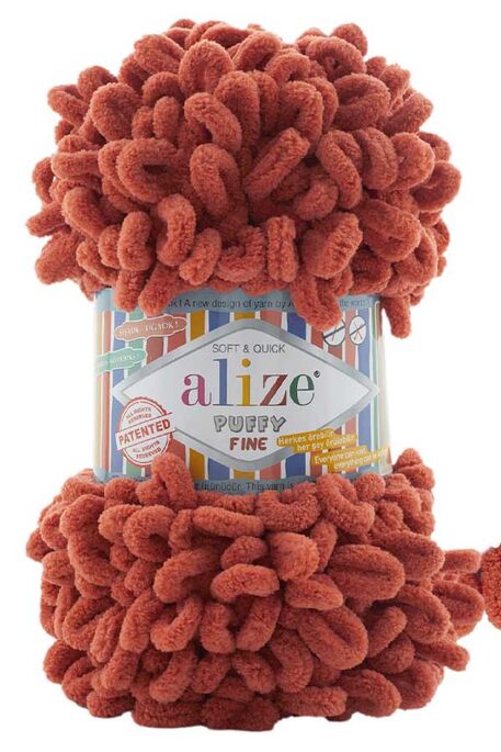 Alize Yarn - ALİZE PUFFY FINE 691 Tarçın