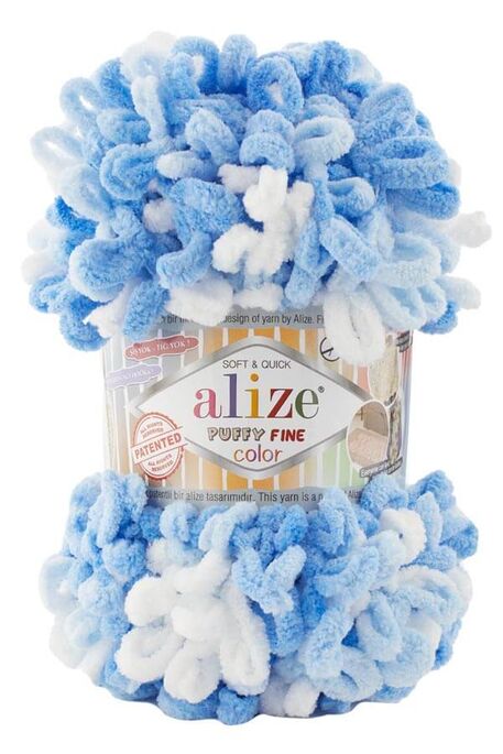 Alize Yarn - ALİZE PUFFY FINE COLOR 6371