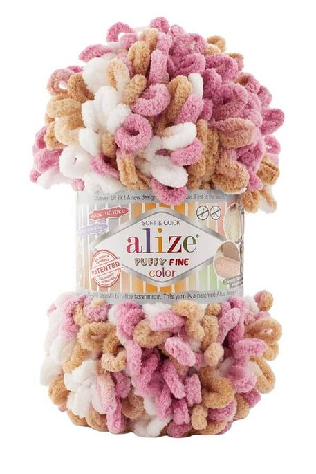 Alize Yarn - ALİZE PUFFY FINE COLOR 6402