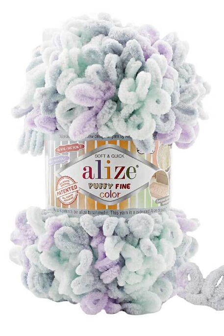 Alize Yarn - ALİZE PUFFY FINE COLOR 6466