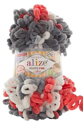 Alize Yarn - ALİZE PUFFY FINE COLOR 6518