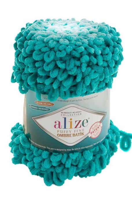 ALİZE - ALİZE PUFFY FINE OMBRE BATİK 7246