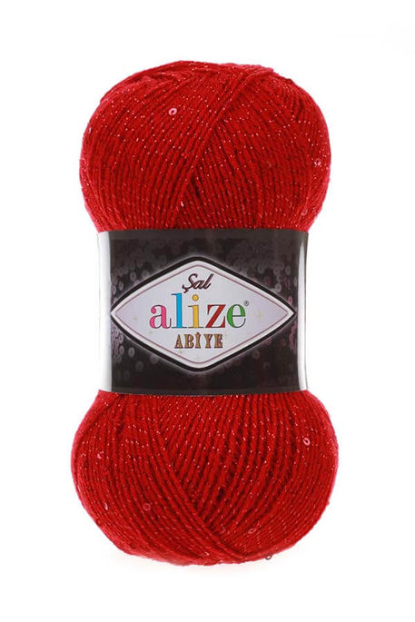 Alize Yarn - ALİZE ŞAL ABİYE KNİTTİNG YARN 56 Red