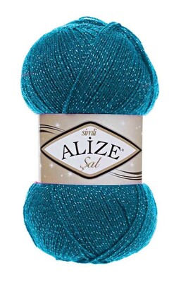 Alize Yarn - ALİZE ŞAL SİM 17 Petrol