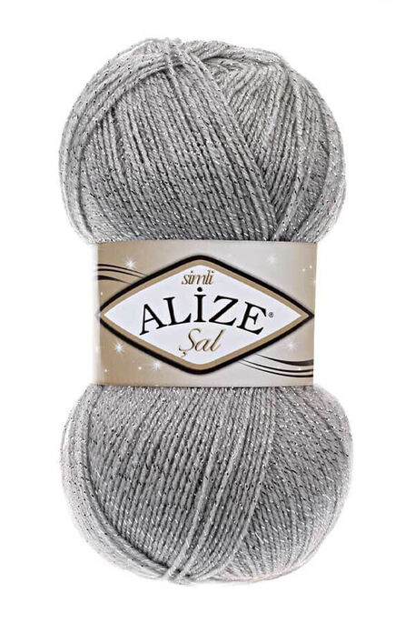 Alize Yarn - ALİZE ŞAL SİM 21 Gri